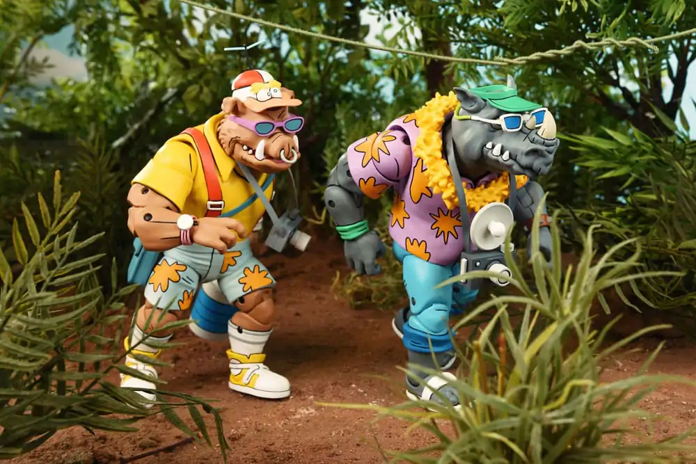 Teenage Mutant Ninja Turtles (Cartoon 1980) Akční figurka 2 Pack Vacation Bebop and Rocksteady 18 cm fotografii produktu