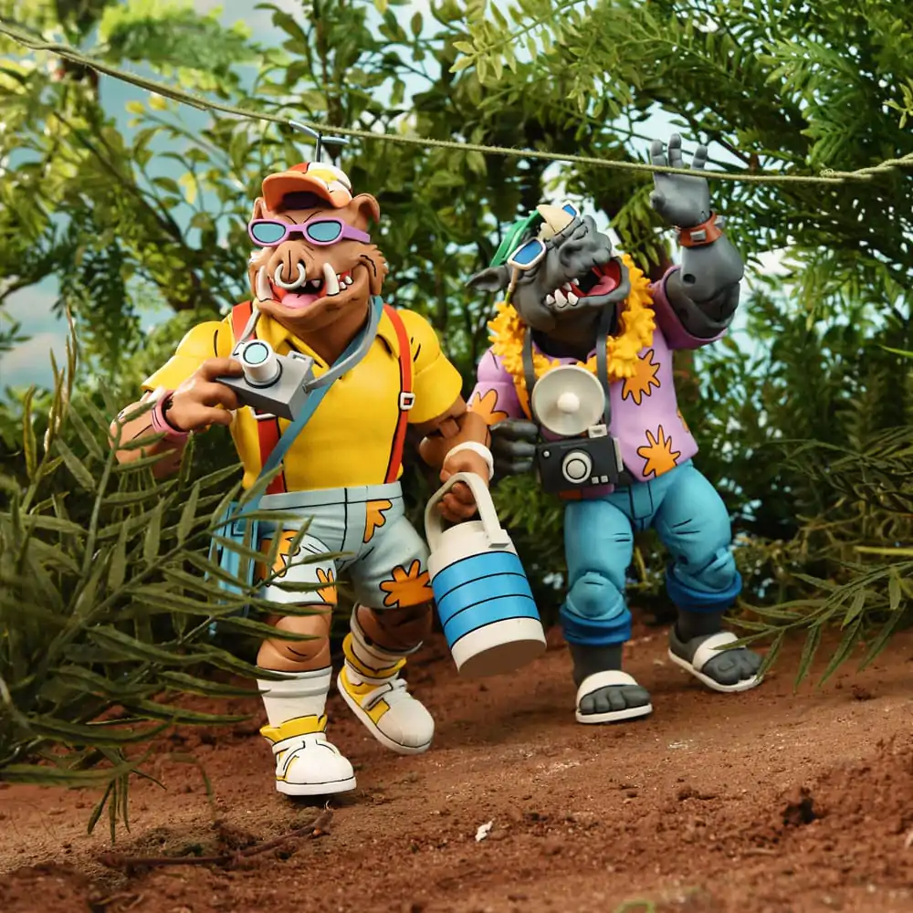 Teenage Mutant Ninja Turtles (Cartoon 1980) Akční figurka 2 Pack Vacation Bebop and Rocksteady 18 cm fotografii produktu