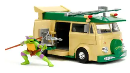 Teenage Mutant Ninja Turtles Diecast model 1/24 Donatello & Party Wagon fotografii produktu