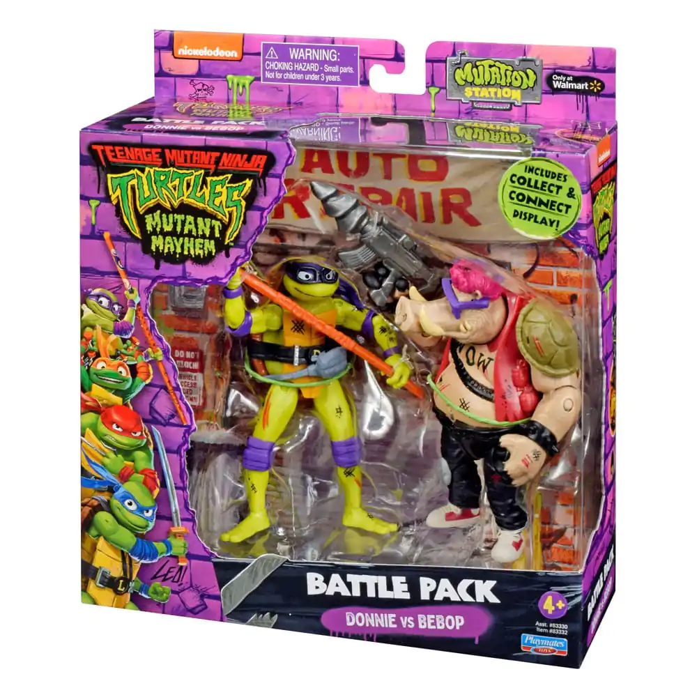 Teenage Mutant Ninja Turtles akční figurky Donatello vs. Bebop 11 cm fotografii produktu