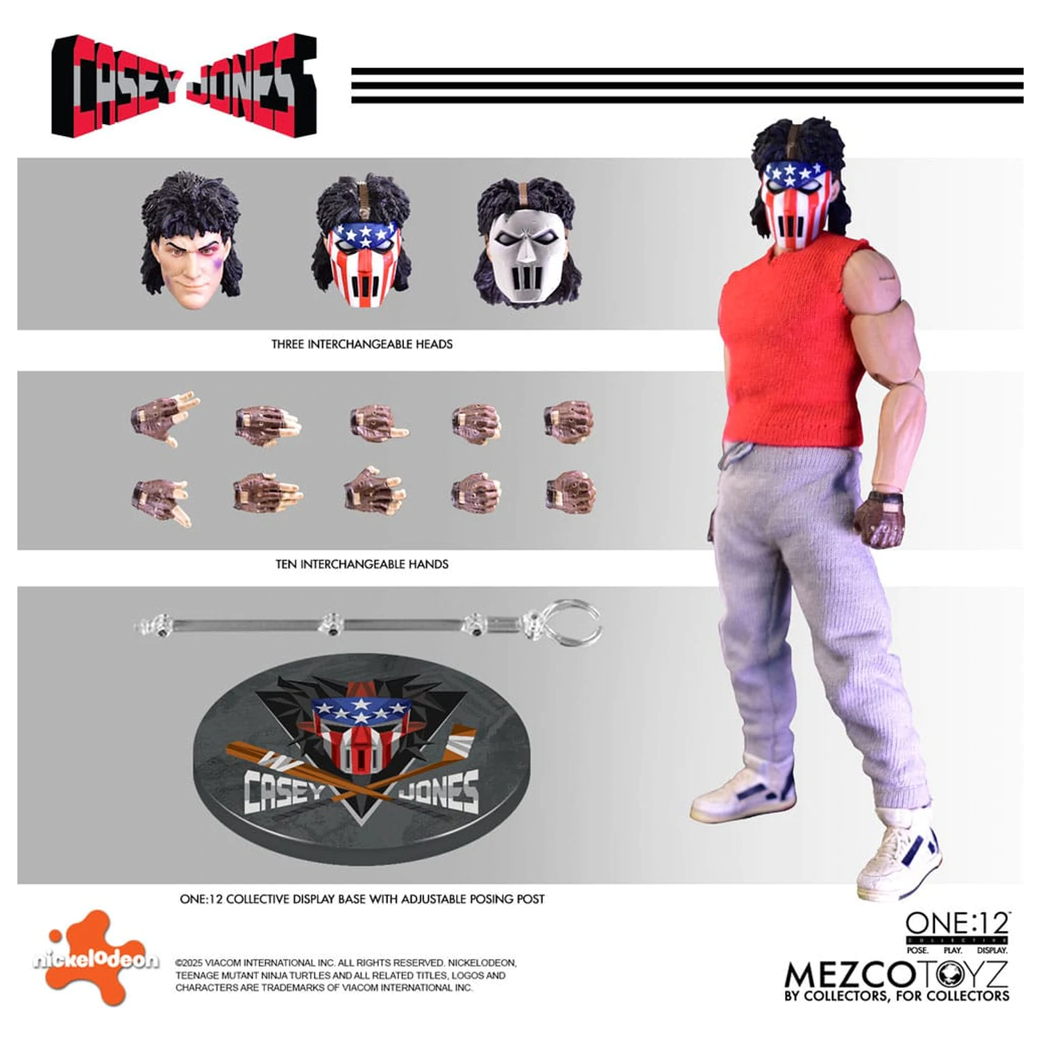 Teenage Mutant Ninja Turtles Figurka 1/12 Casey Jones 17 cm fotografii produktu