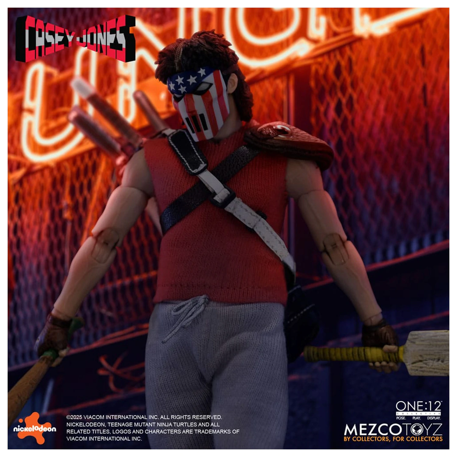 Teenage Mutant Ninja Turtles Figurka 1/12 Casey Jones 17 cm fotografii produktu