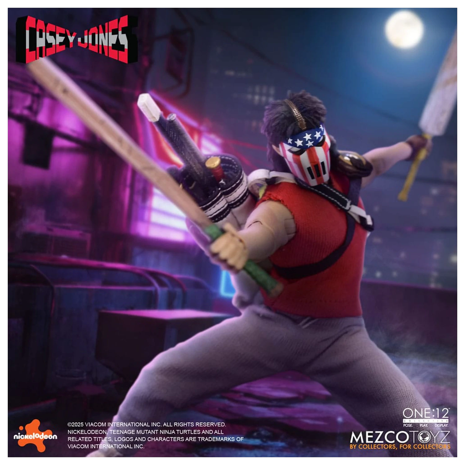 Teenage Mutant Ninja Turtles Figurka 1/12 Casey Jones 17 cm fotografii produktu