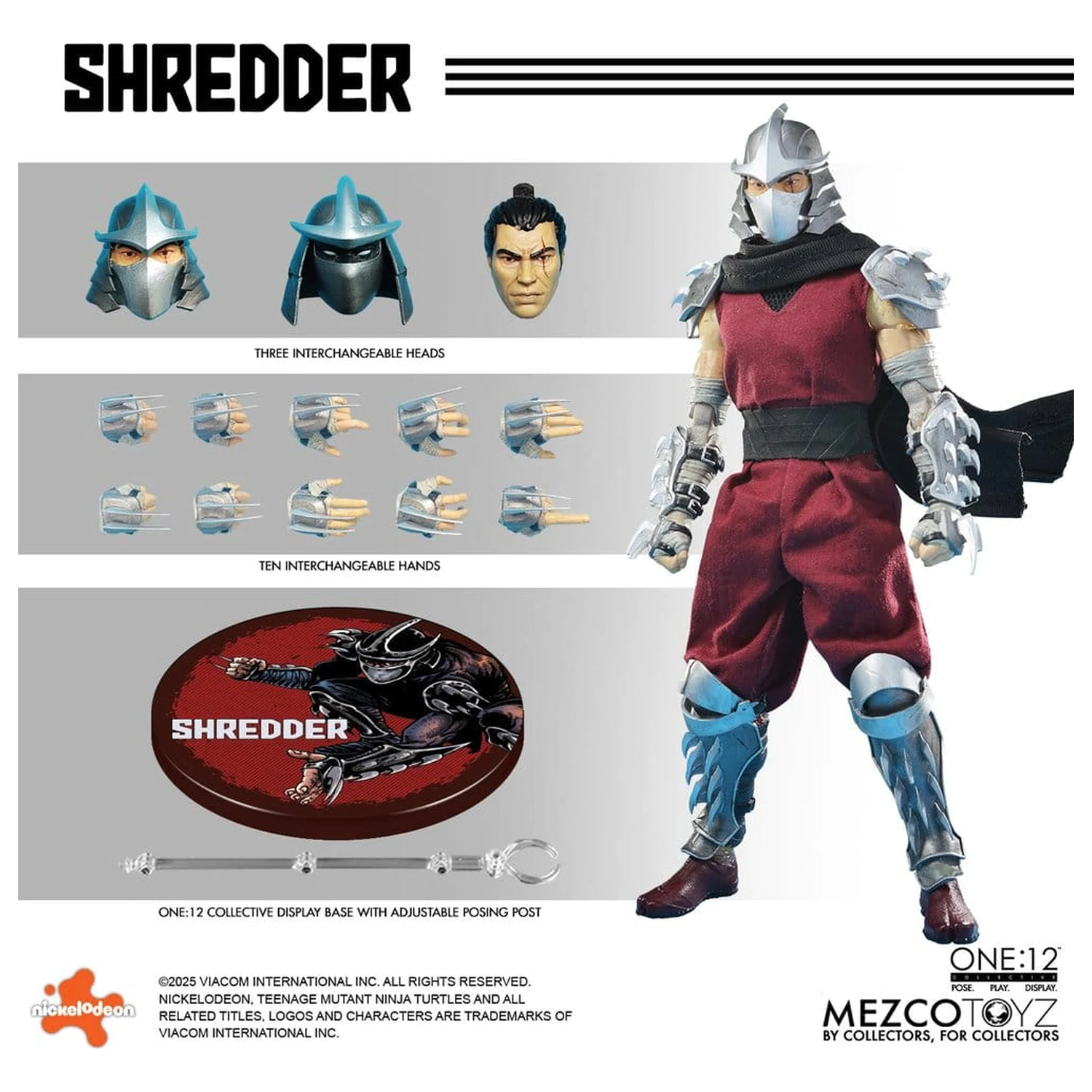 Teenage Mutant Ninja Turtles akční figurka 1/12 Shredder 17 cm fotografii produktu