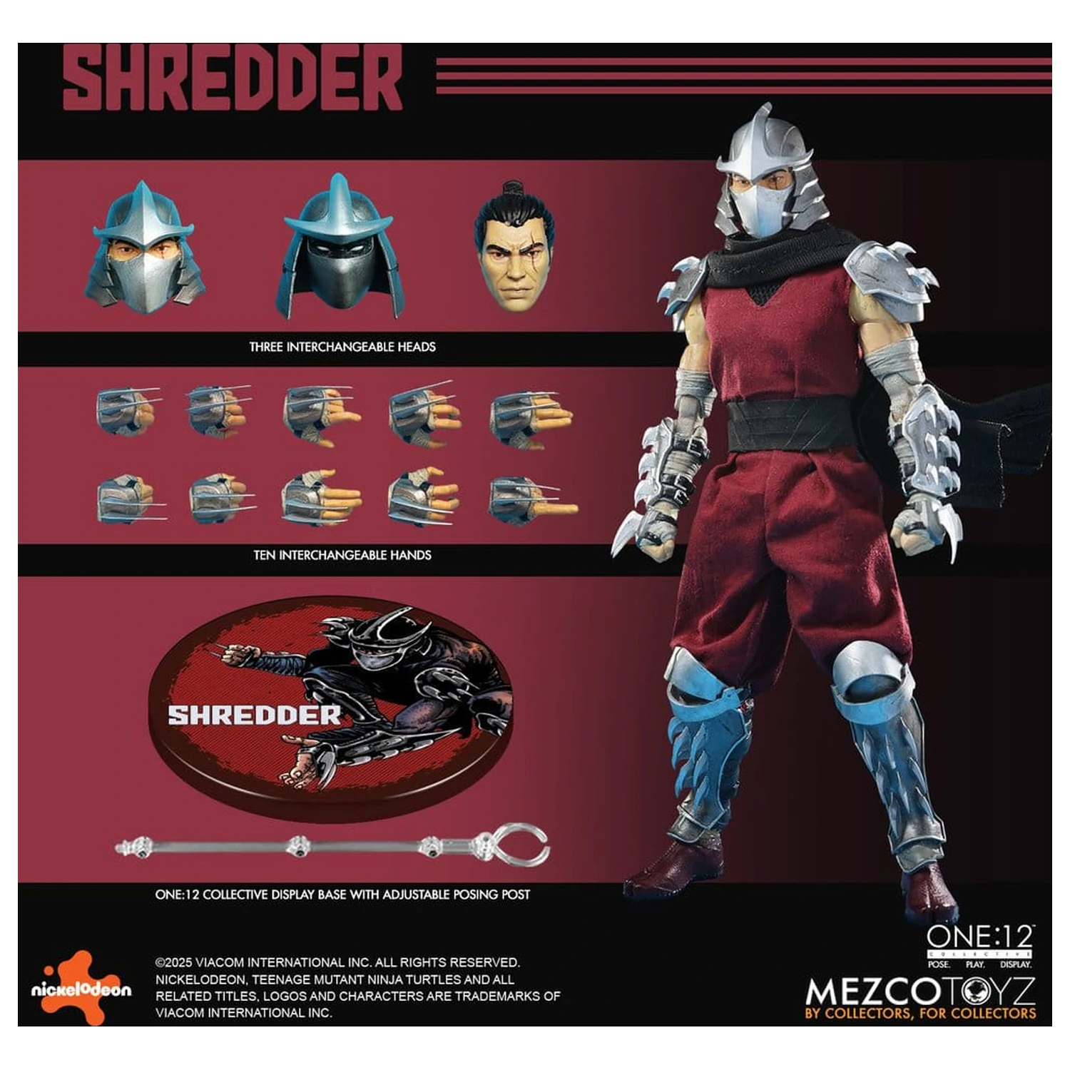 Teenage Mutant Ninja Turtles akční figurka 1/12 Shredder 17 cm fotografii produktu