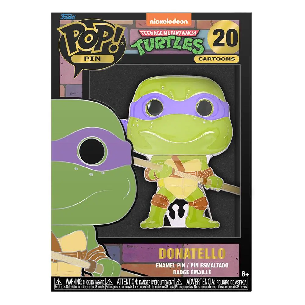 Teenage Mutant Ninja Turtles POP! Smaltovaný odznak Donatello 10 cm fotografii produktu