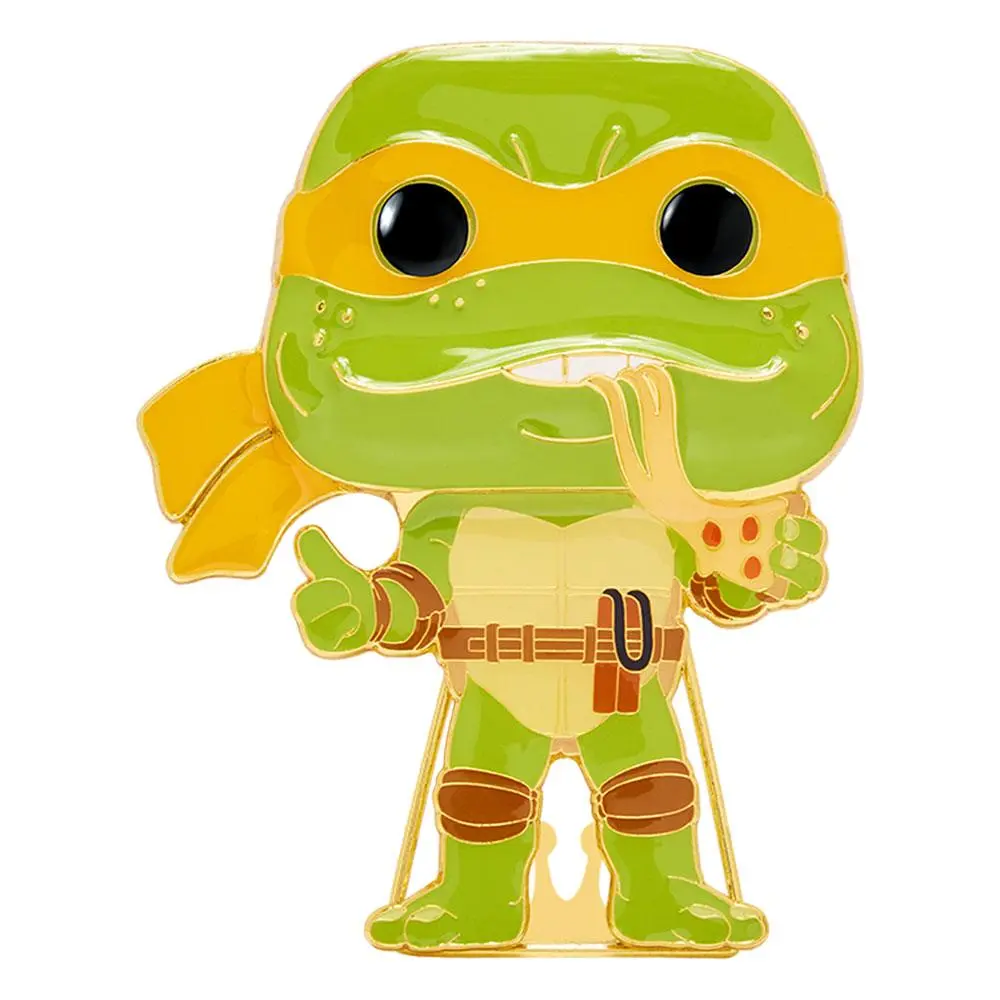 Teenage Mutant Ninja Turtles POP! Smaltovaný odznáček Michelangelo 10 cm fotografii produktu
