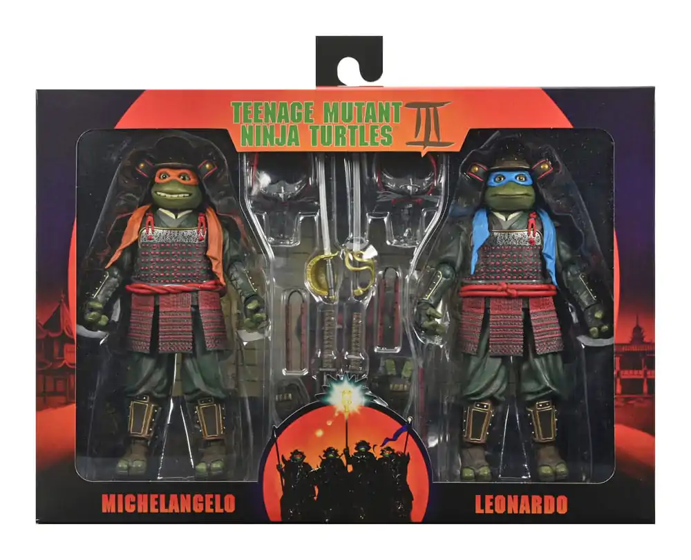 Teenage Mutant Ninja Turtles III Action Figure 2-Pack Leonardo & Michelangelo 18 cm Akční Figurka fotografii produktu