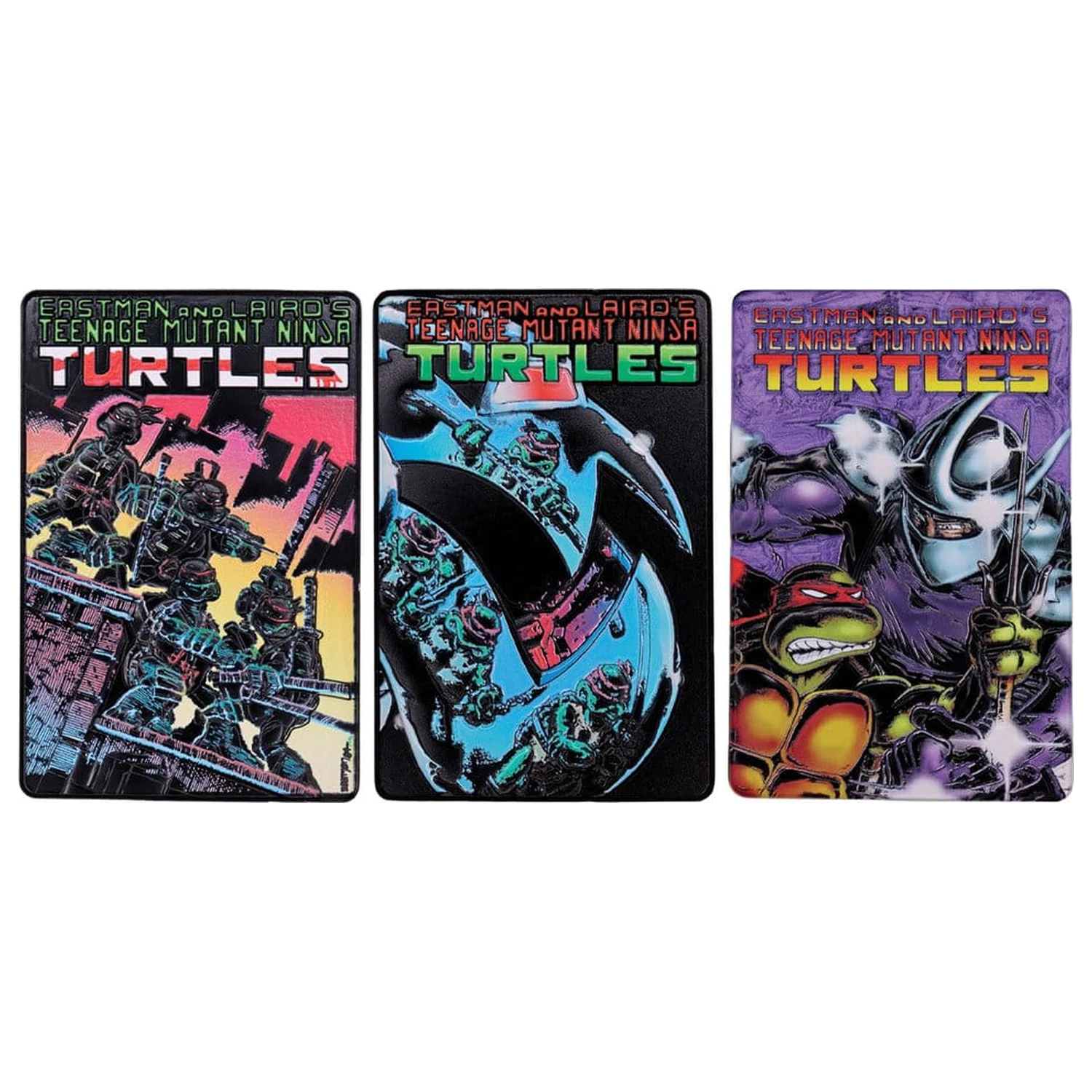 Teenage Mutant Ninja Turtles Ingot Set of Three Comic Book Cover Ingots Limited Edition fotografii produktu