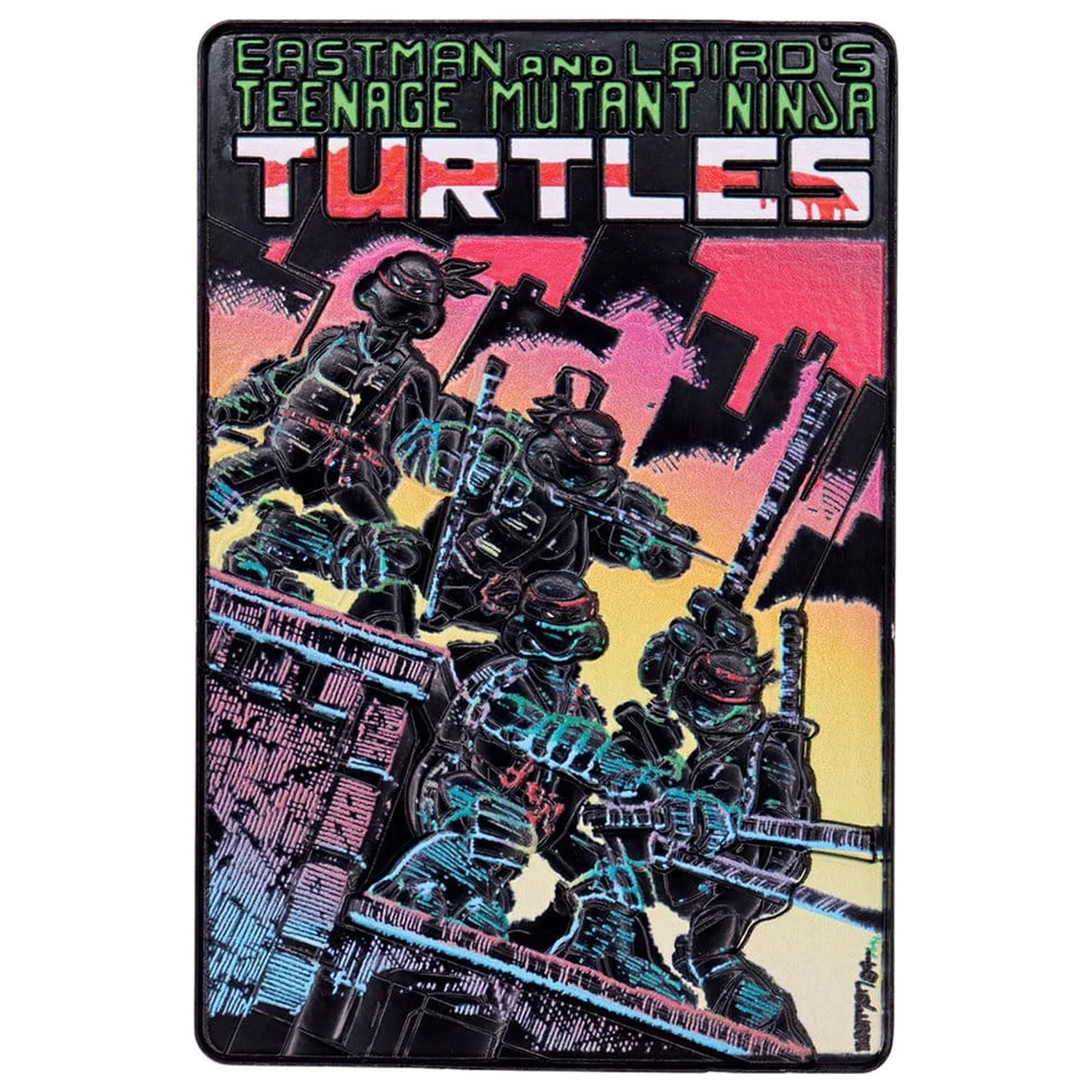 Teenage Mutant Ninja Turtles Ingot Set of Three Comic Book Cover Ingots Limited Edition fotografii produktu