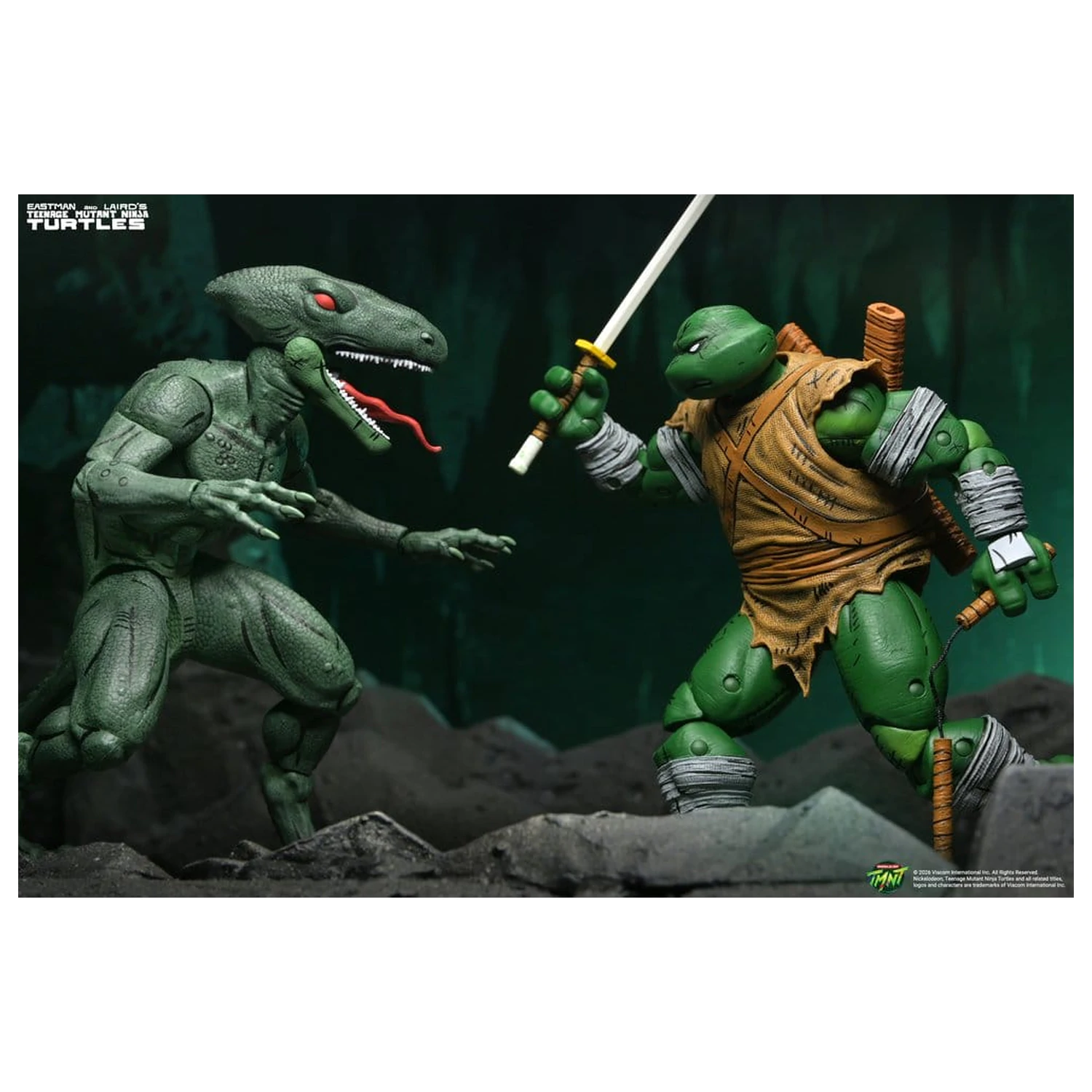 Teenage Mutant Ninja Turtles (Mirage Comics) akční figurka 2-balení Daimyo Orkai & Raptor 18 cm fotografii produktu