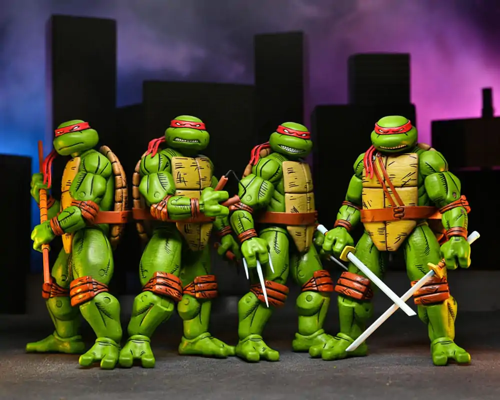 Teenage Mutant Ninja Turtles (Mirage Comics) akční figurky balení 4 ks Leonardo, Raphael, Michelangelo, & Donatello 18 cm fotografii produktu