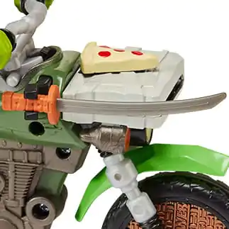 Teenage Mutant Ninja Turtles: Mutant Mayhem Drive N Kick akční figurka Leonardo a motocykl 11 cm fotografii produktu