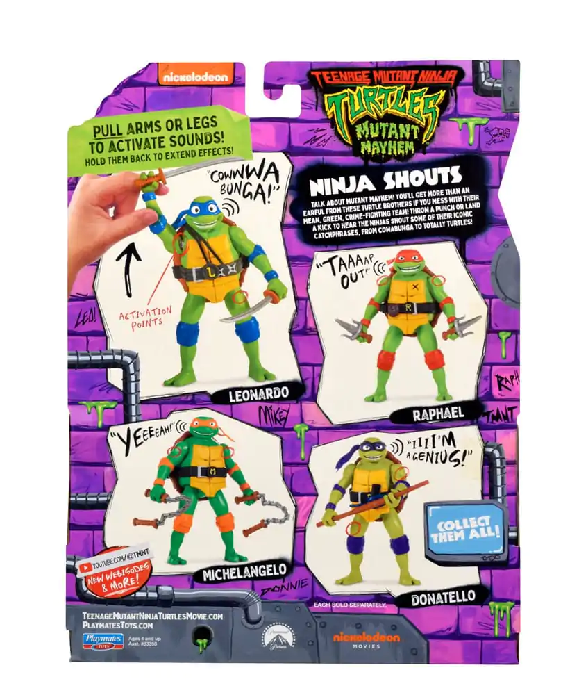 Teenage Mutant Ninja Turtles: Mutant Mayhem Ninja Shouts Akční figurka Leonardo 14 cm fotografii produktu
