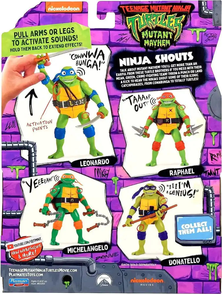 Teenage Mutant Ninja Turtles: Mutant Mayhem Ninja Shouts Akční figurka Donatello 14 cm fotografii produktu