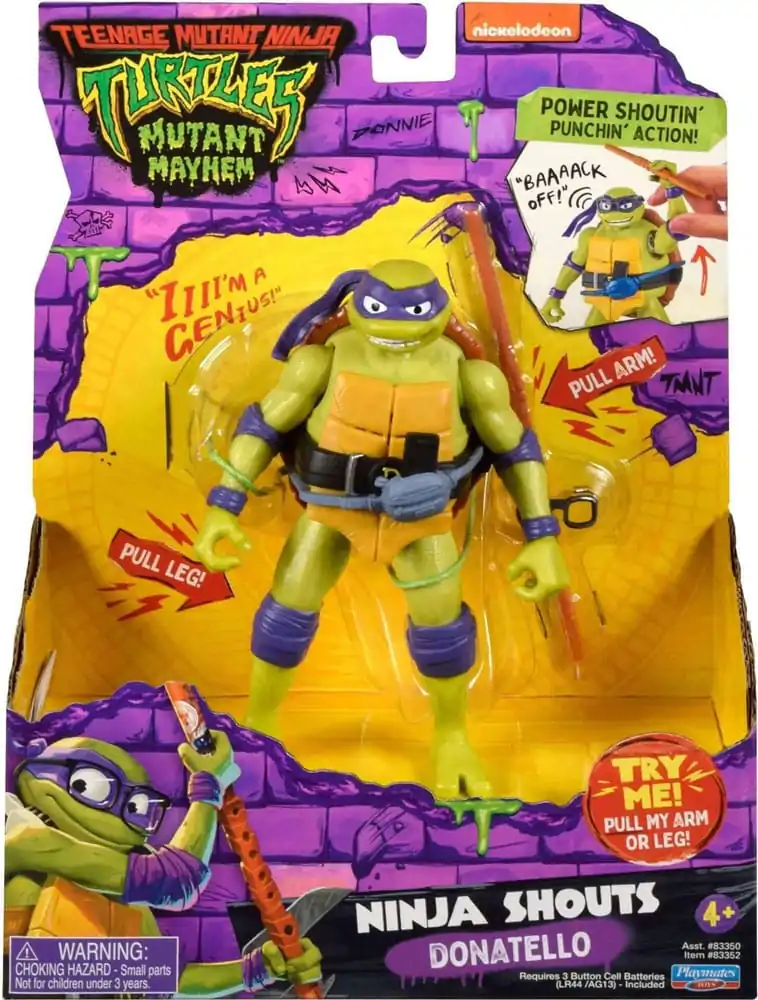 Teenage Mutant Ninja Turtles: Mutant Mayhem Ninja Shouts Akční figurka Donatello 14 cm fotografii produktu