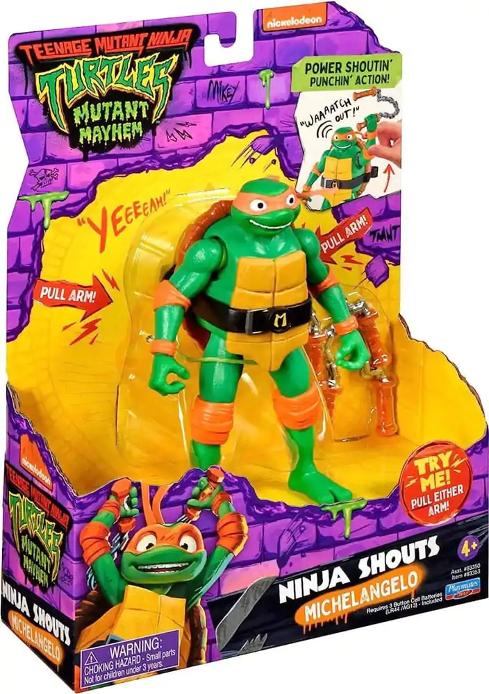 Teenage Mutant Ninja Turtles: Mutant Mayhem Ninja Shouts Akční figurka Michelangelo 14 cm fotografii produktu