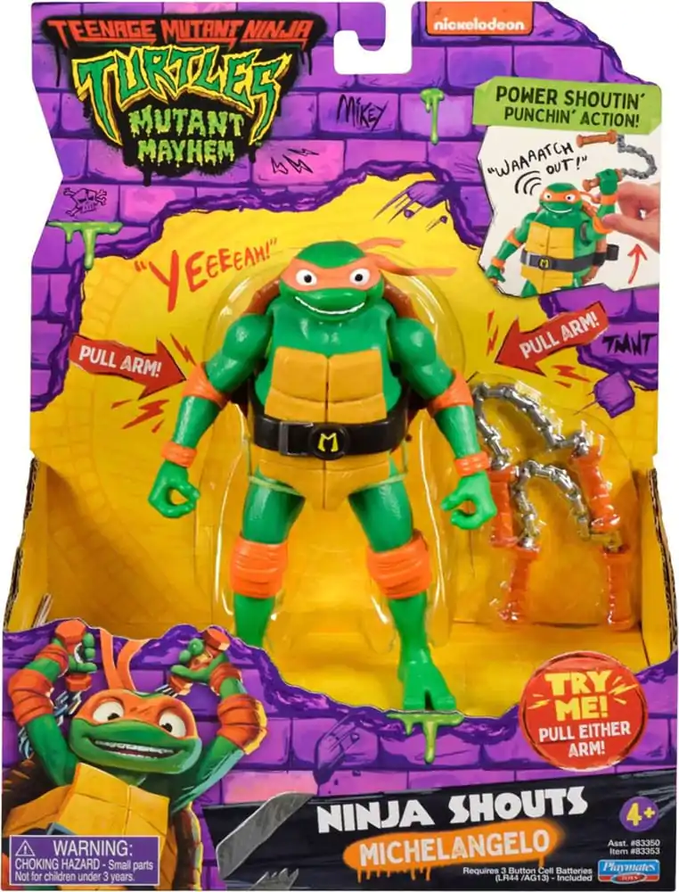 Teenage Mutant Ninja Turtles: Mutant Mayhem Ninja Shouts Akční figurka Michelangelo 14 cm fotografii produktu