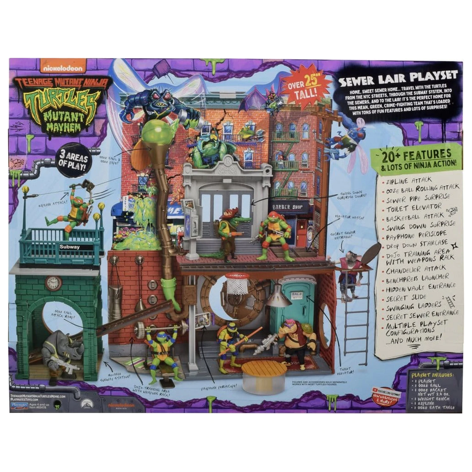 Teenage Mutant Ninja Turtles: Mutant Mayhem Hrací set Želví doupě Nová verze fotografii produktu