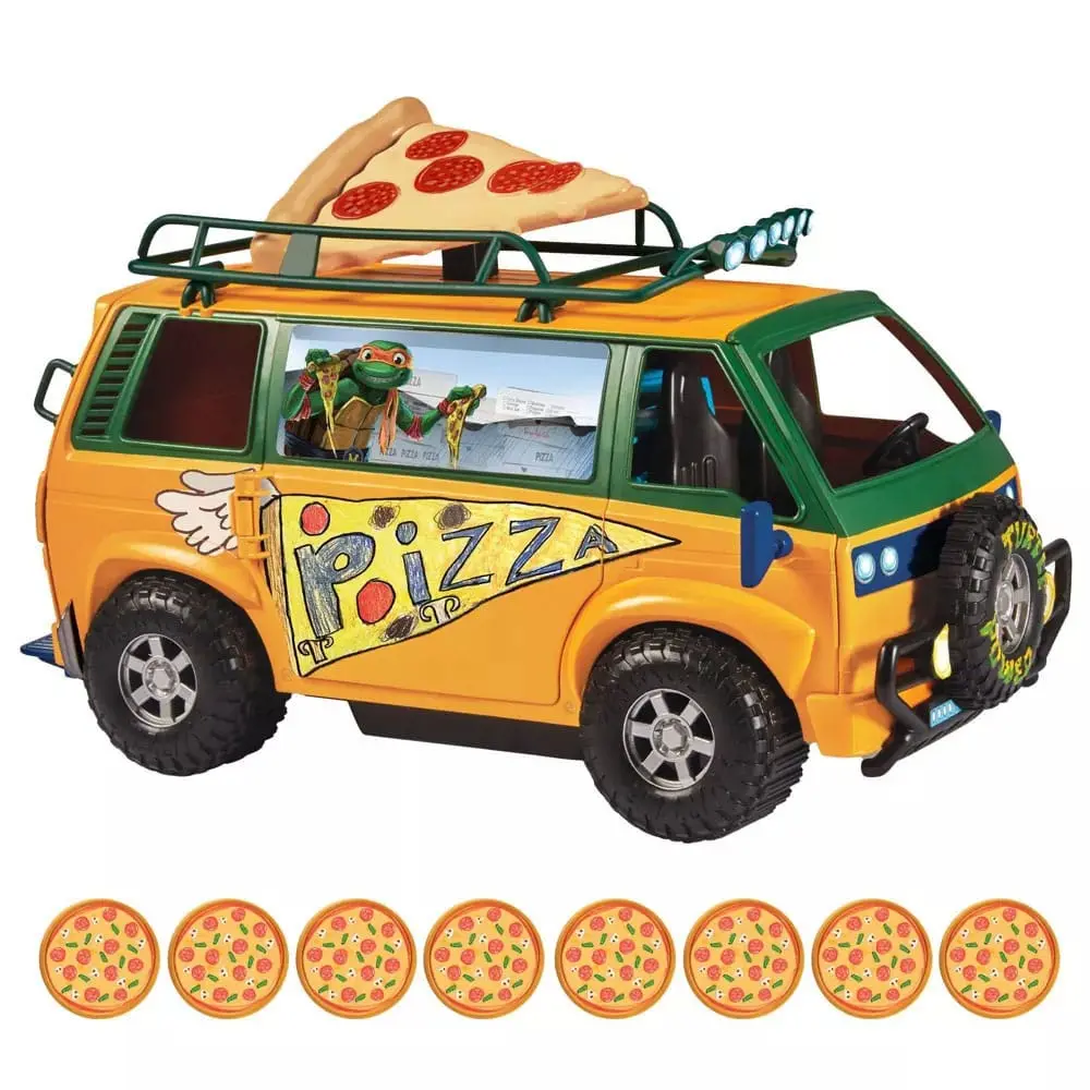 Teenage Mutant Ninja Turtles: Mutant Mayhem vozidlo Pizza Van 20 cm fotografii produktu