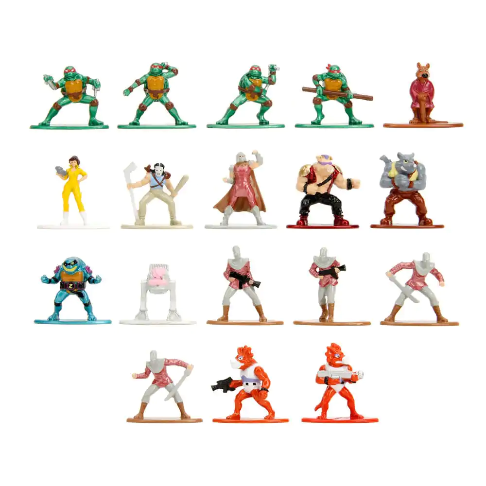 Teenage Mutant Ninja Turtles Nano Metalfigs Diecast Mini Figurky 18-Pack Wave 2 4 cm fotografii produktu