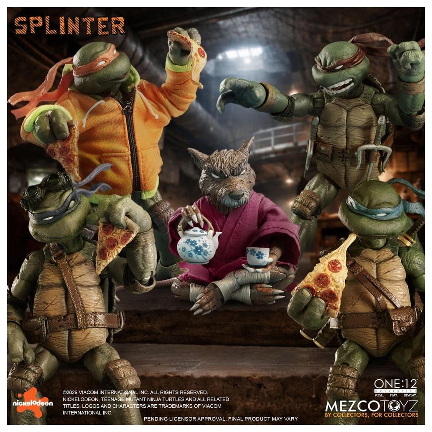 Teenage Mutant Ninja Turtles One:12 Collective akční figurka 1/12 Splinter 17 cm fotografii produktu
