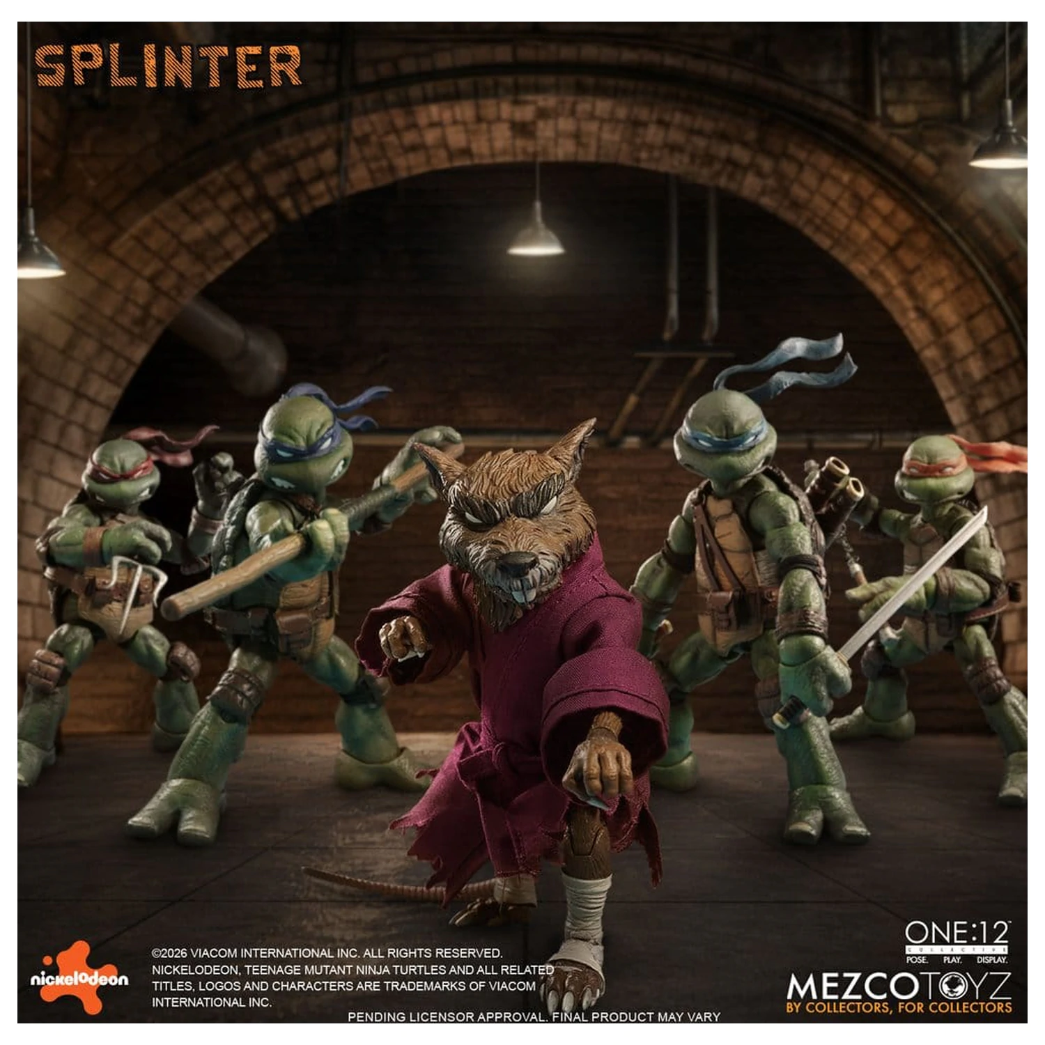 Teenage Mutant Ninja Turtles One:12 Collective akční figurka 1/12 Splinter 17 cm fotografii produktu