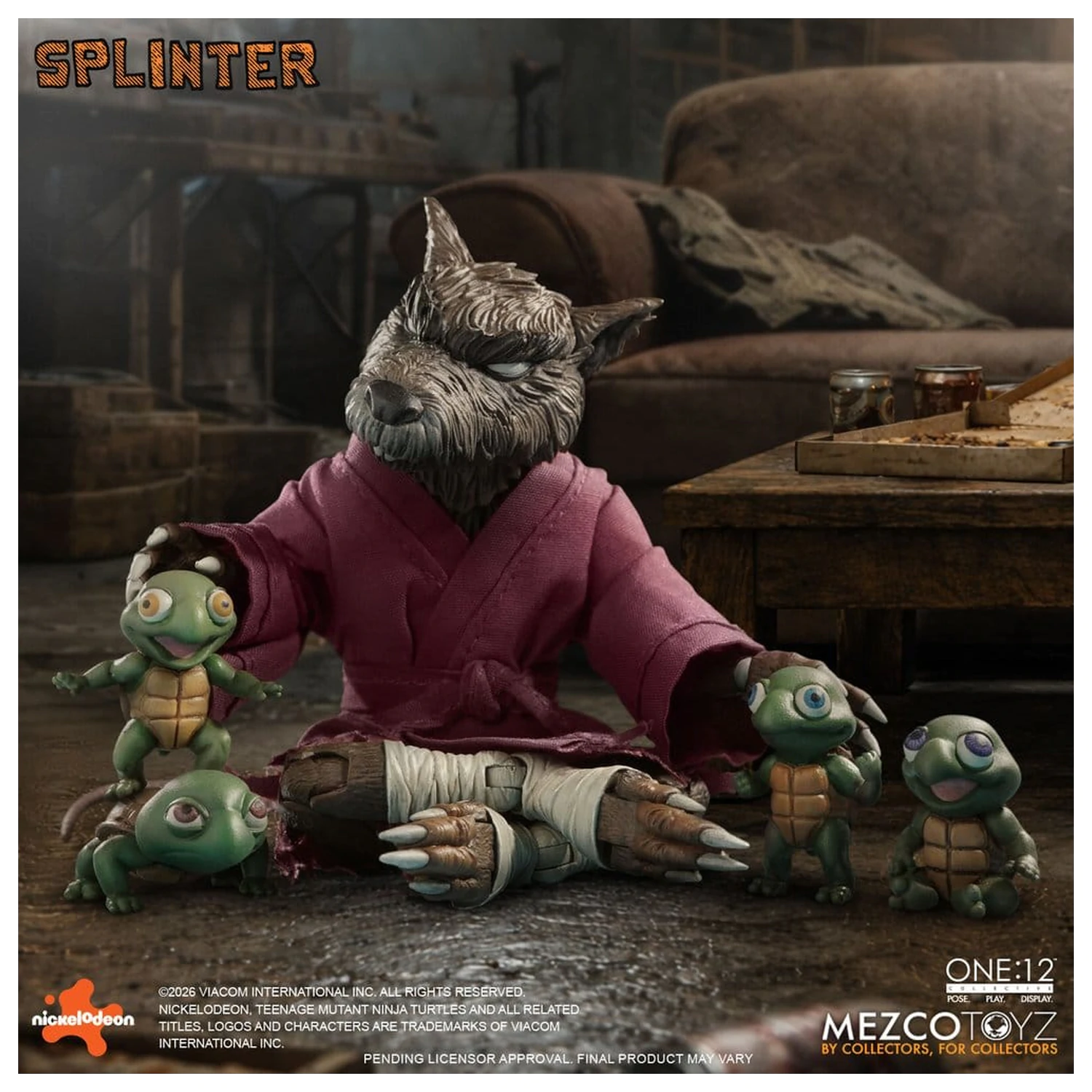 Teenage Mutant Ninja Turtles One:12 Collective akční figurka 1/12 Splinter 17 cm fotografii produktu