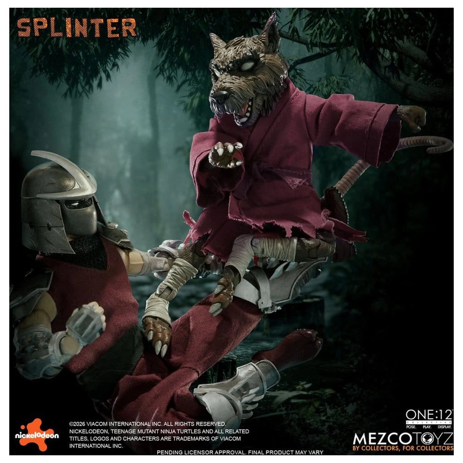 Teenage Mutant Ninja Turtles One:12 Collective akční figurka 1/12 Splinter 17 cm fotografii produktu