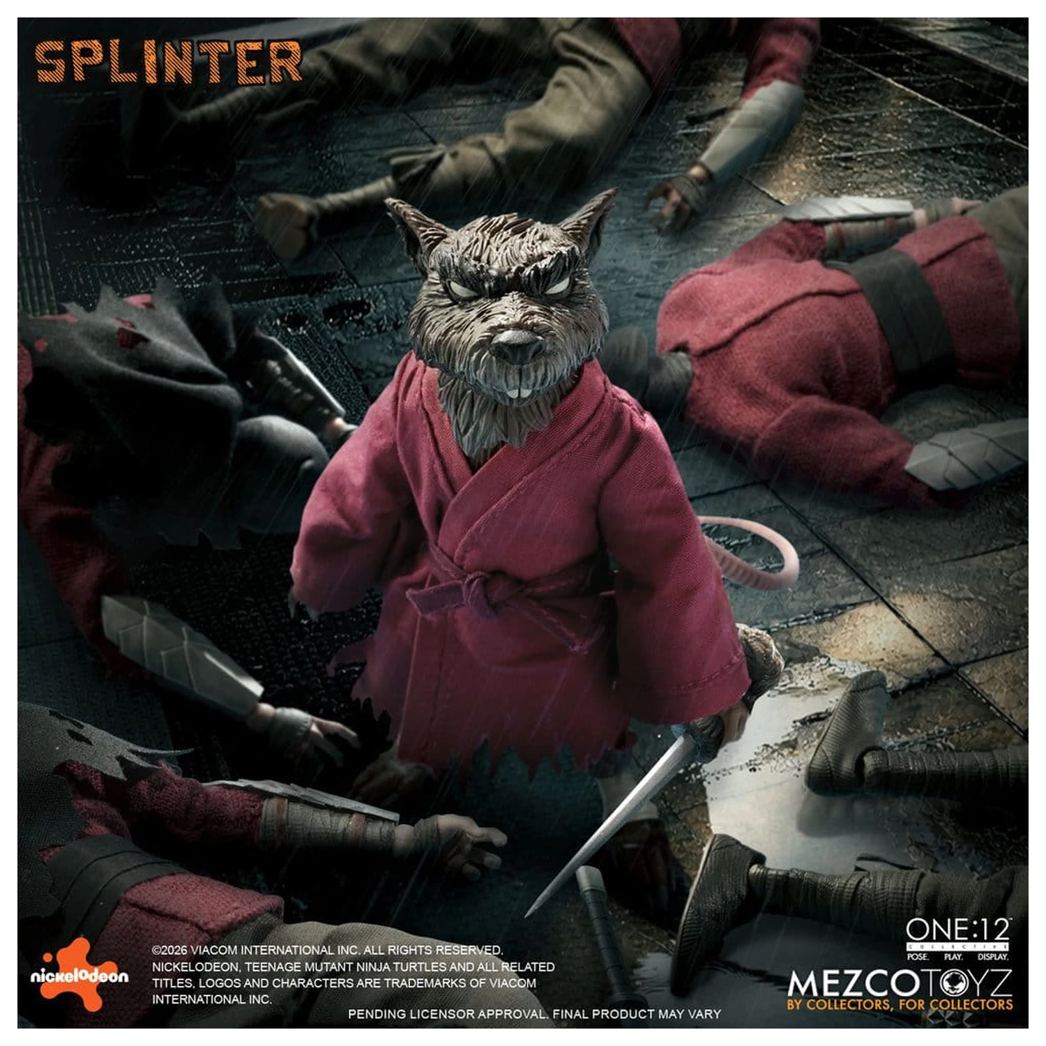 Teenage Mutant Ninja Turtles One:12 Collective akční figurka 1/12 Splinter 17 cm fotografii produktu