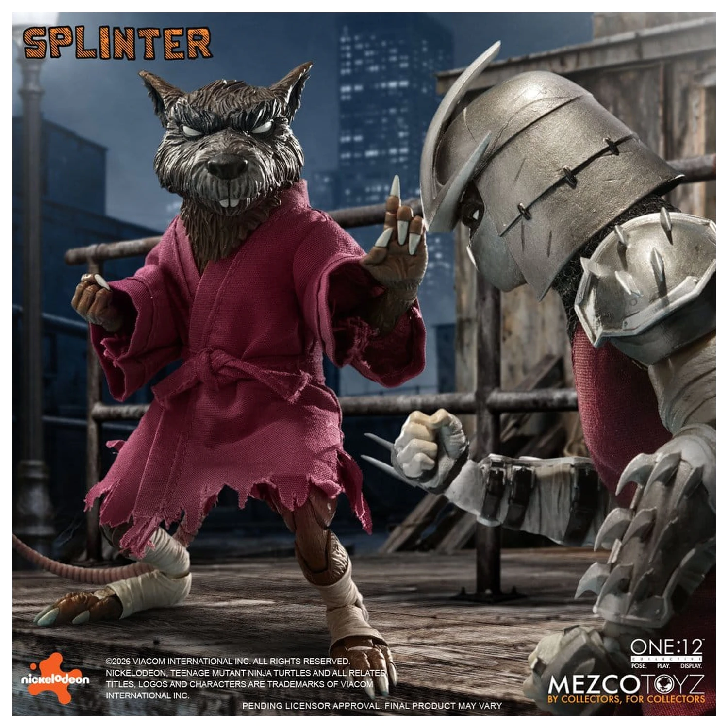 Teenage Mutant Ninja Turtles One:12 Collective akční figurka 1/12 Splinter 17 cm fotografii produktu