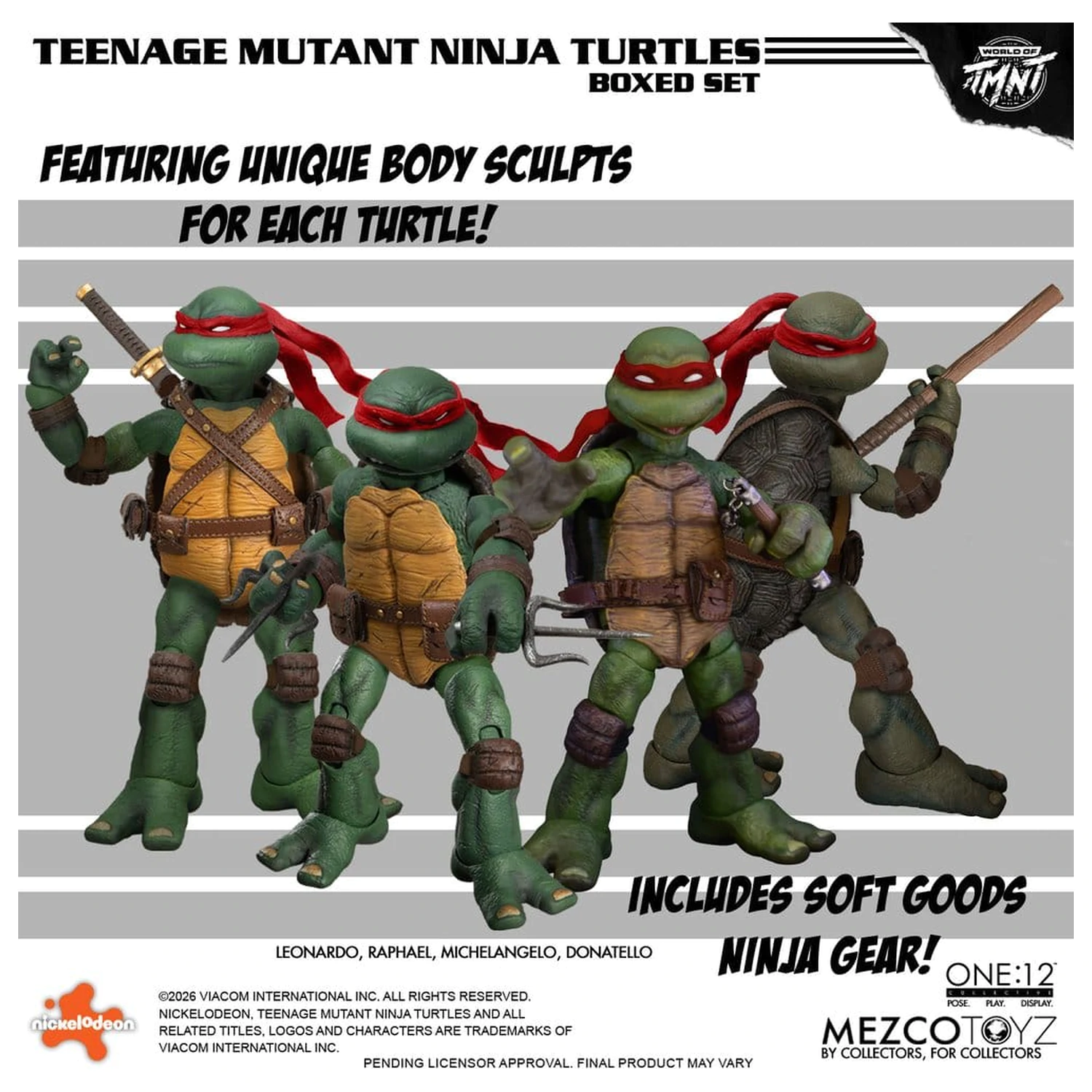 Teenage Mutant Ninja Turtles One:12 Collective akční figurky 1/12 boxovaný set 17 cm fotografii produktu