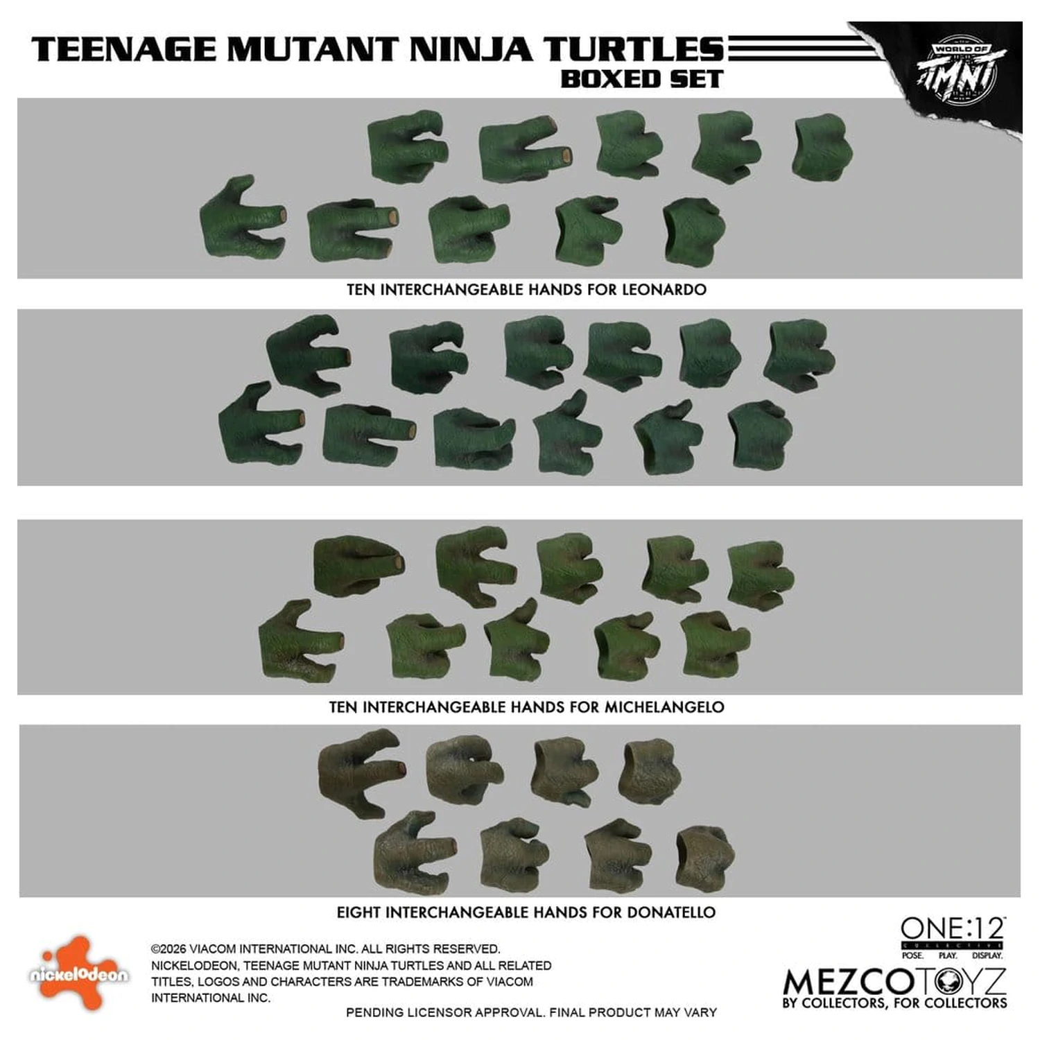 Teenage Mutant Ninja Turtles One:12 Collective akční figurky 1/12 boxovaný set 17 cm fotografii produktu