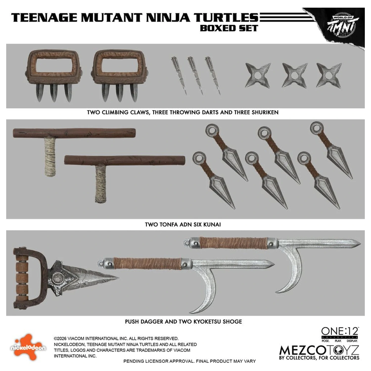 Teenage Mutant Ninja Turtles One:12 Collective akční figurky 1/12 boxovaný set 17 cm fotografii produktu