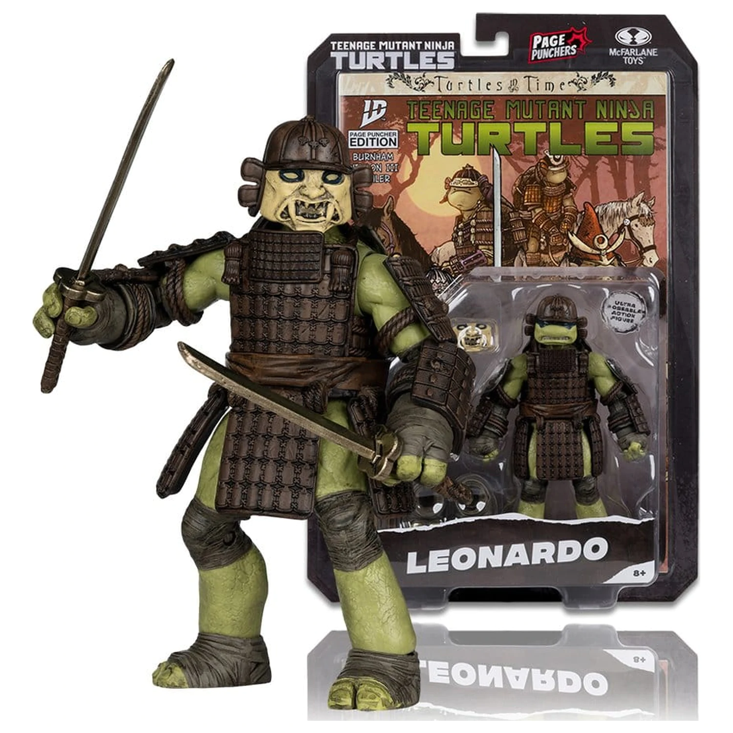 Teenage Mutant Ninja Turtles Page Punchers akční figurka Leonardo (Turtles in Time) 13 cm fotografii produktu