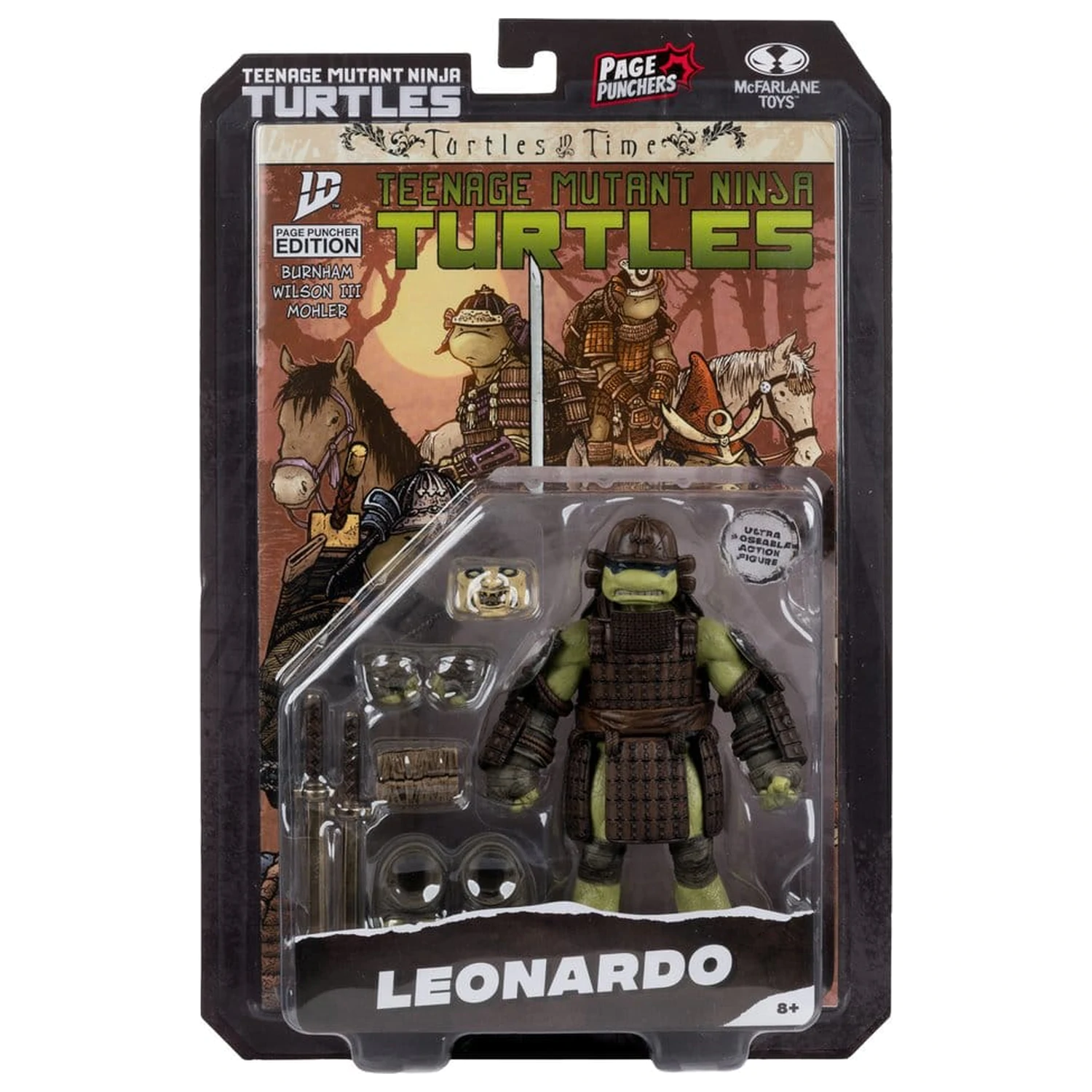 Teenage Mutant Ninja Turtles Page Punchers akční figurka Leonardo (Turtles in Time) 13 cm fotografii produktu