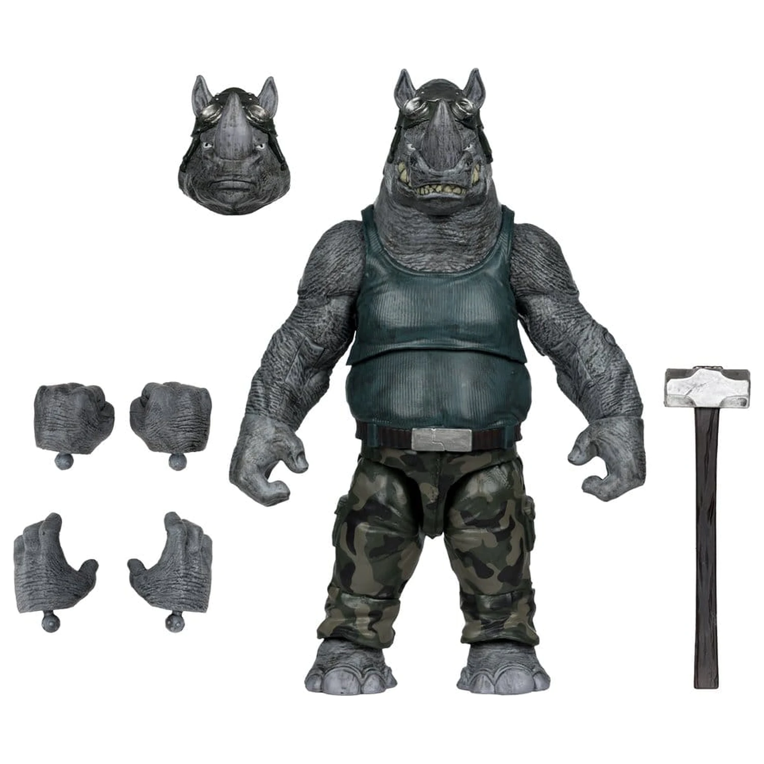 Teenage Mutant Ninja Turtles Page Punchers akční figurka Rocksteady 17 cm fotografii produktu