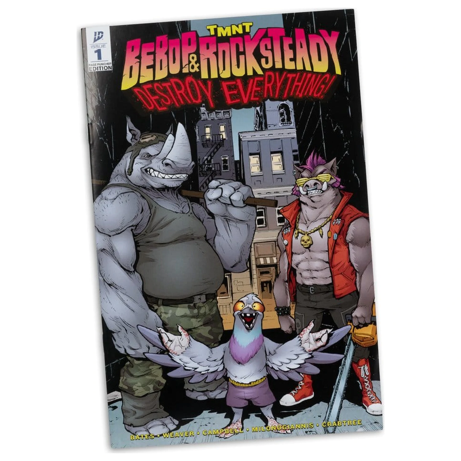 Teenage Mutant Ninja Turtles Page Punchers akční figurka Rocksteady 17 cm fotografii produktu