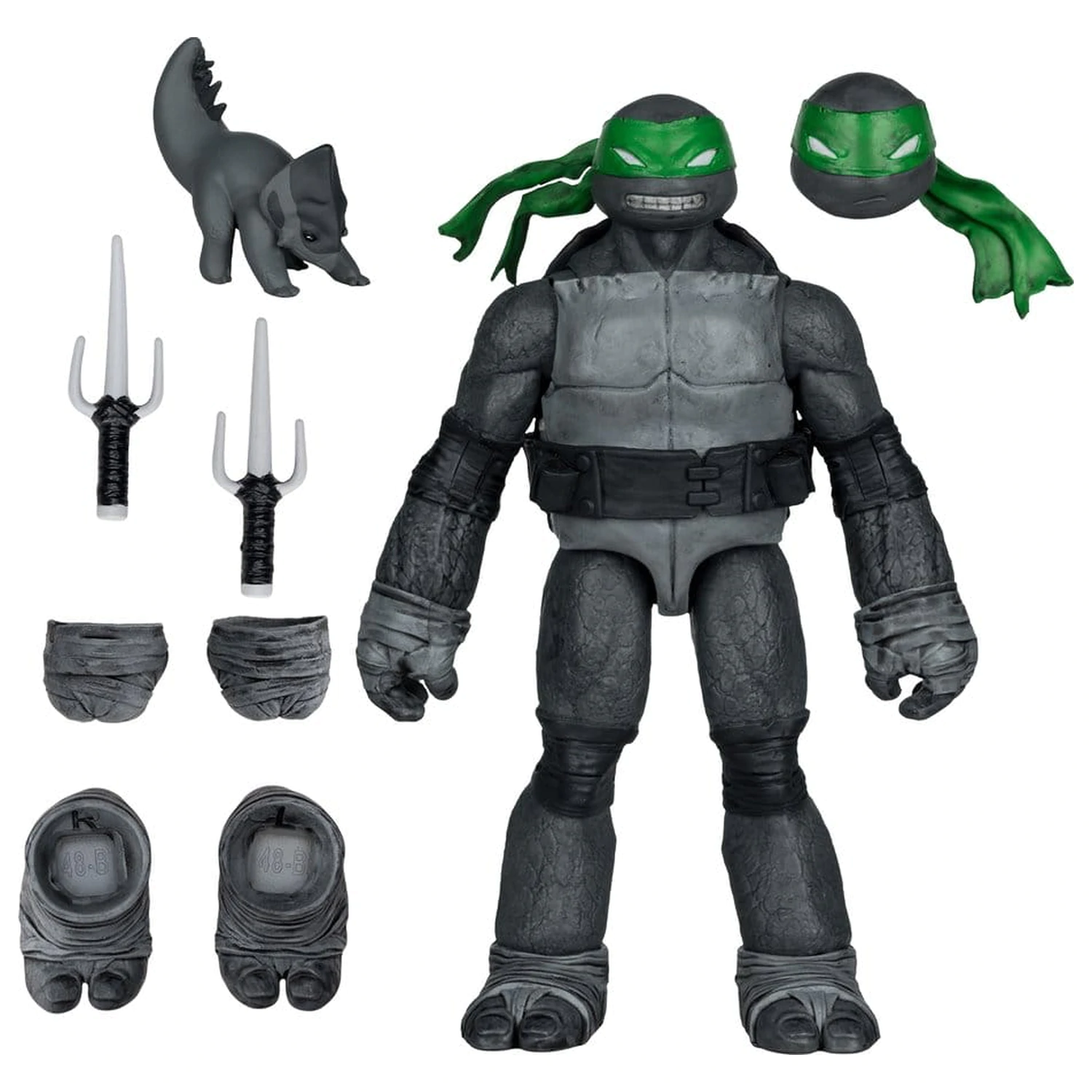 Teenage Mutant Ninja Turtles Page Punchers Akční figurka (černá bílá a zelená) (Red Platinum Edition) 13 cm fotografii produktu