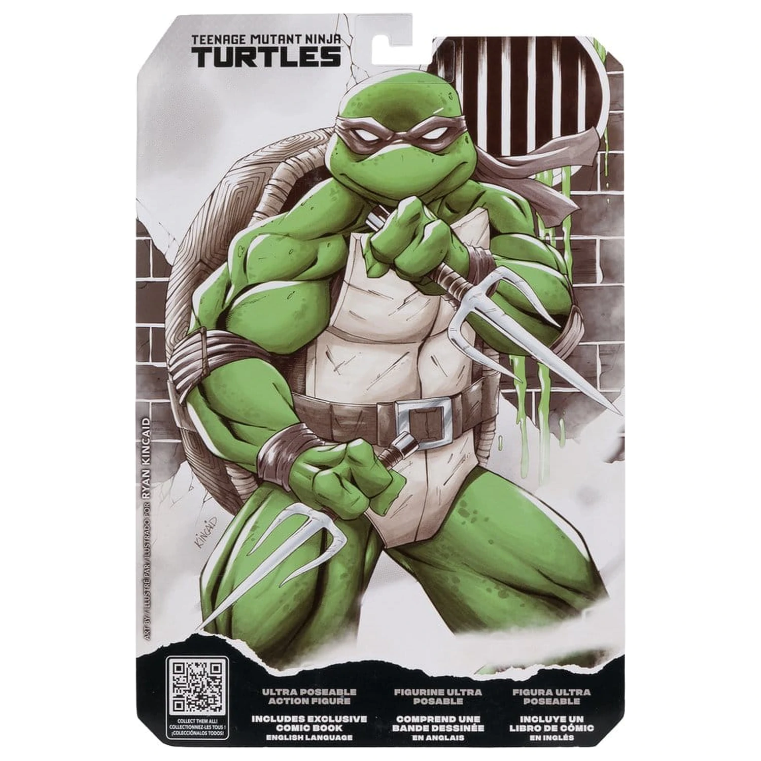 Teenage Mutant Ninja Turtles Page Punchers Akční figurka (černá bílá a zelená) (Red Platinum Edition) 13 cm fotografii produktu