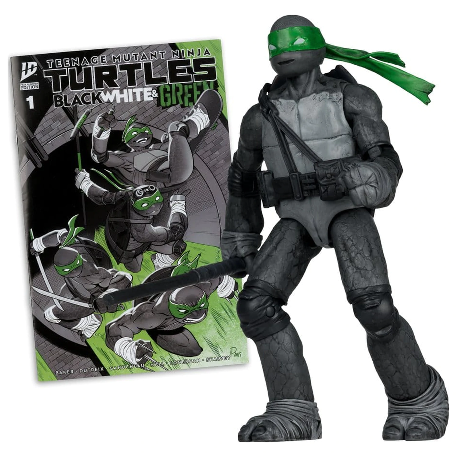Teenage Mutant Ninja Turtles Page Punchers Akční figurka Donatello (Black White & Green ) (Red Platinum Edition) 13 cm fotografii produktu