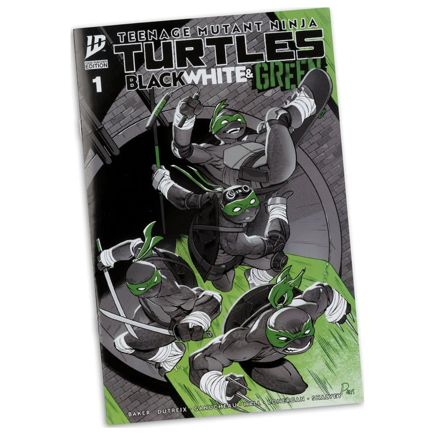 Teenage Mutant Ninja Turtles Page Punchers Akční figurka Donatello (Black White & Green ) (Red Platinum Edition) 13 cm fotografii produktu