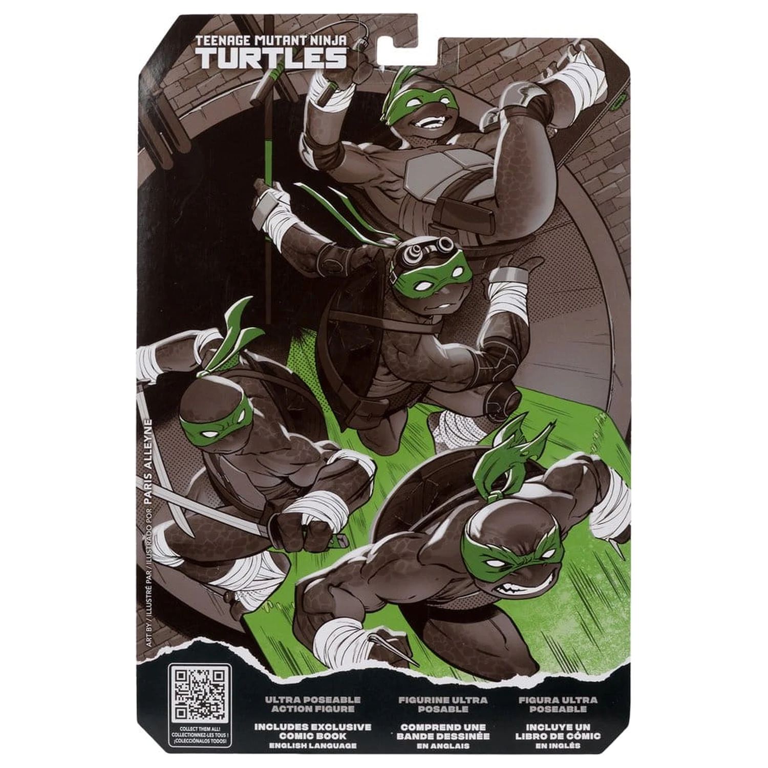 Teenage Mutant Ninja Turtles Page Punchers Akční figurka Donatello (Black White & Green ) (Red Platinum Edition) 13 cm fotografii produktu