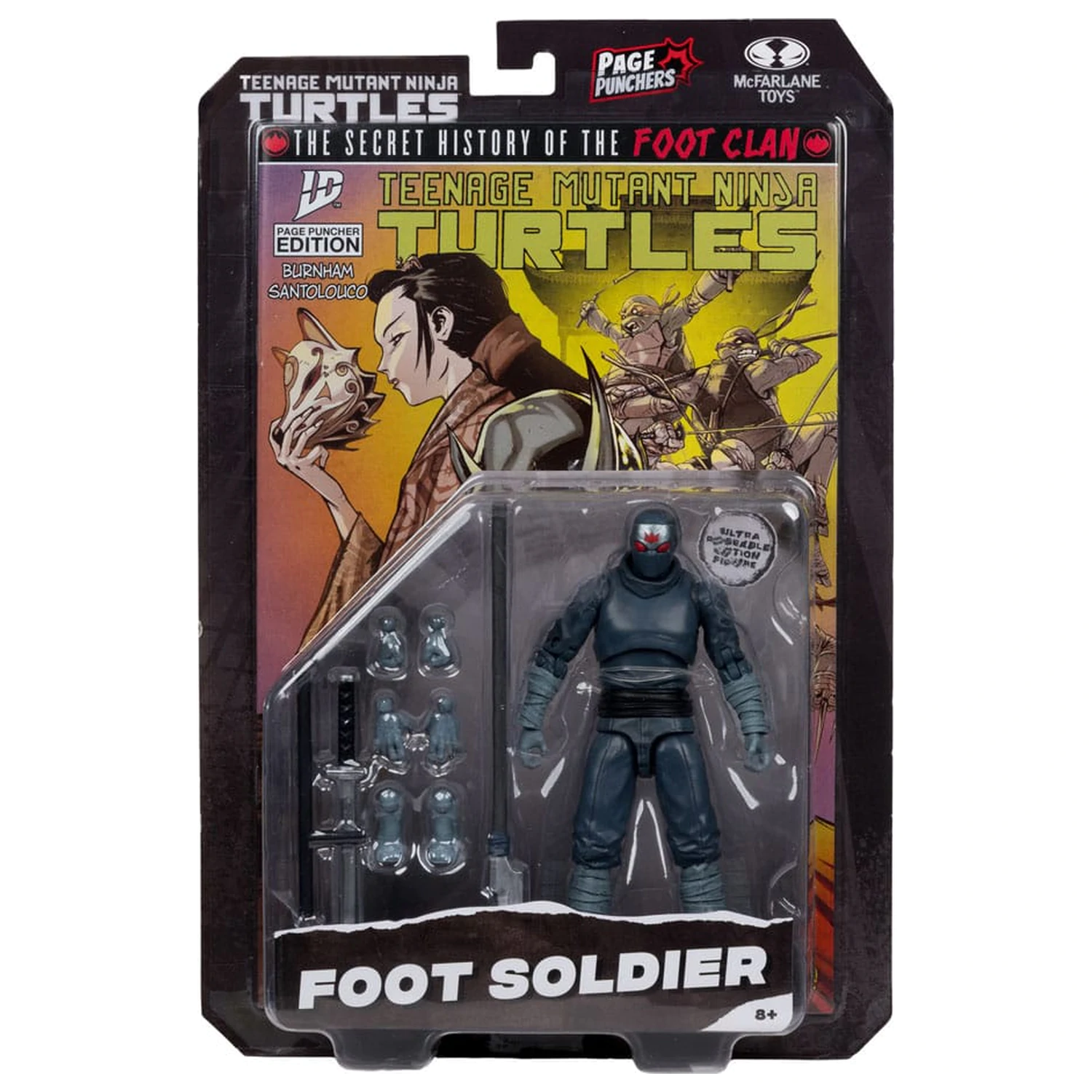 Teenage Mutant Ninja Turtles Page Punchers Akční figurka Foot Soldier 14 cm fotografii produktu
