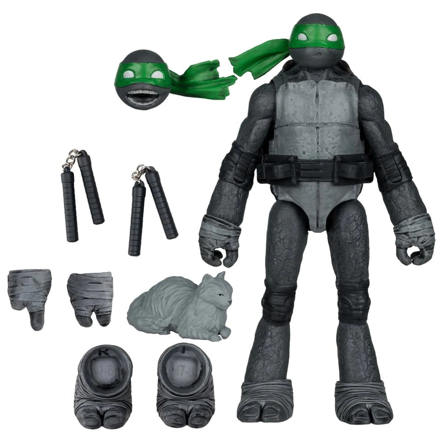 Teenage Mutant Ninja Turtles Page Punchers akční figurka Michelangelo (černo-bílá a zelená) (Red Platinum Edition) 13 cm fotografii produktu