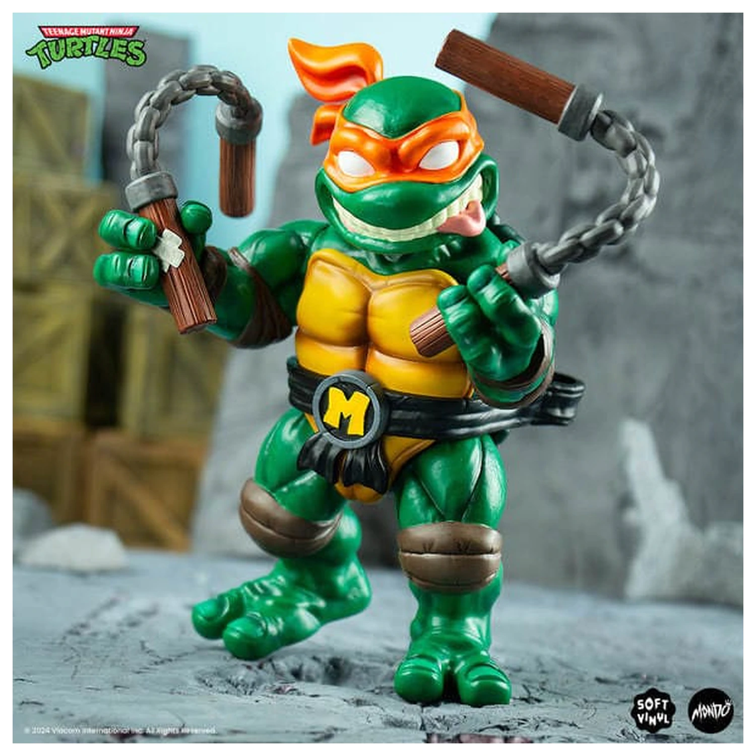 Teenage Mutant Ninja Turtles měkká vinylová figurka Michelangelo 20 cm fotografii produktu