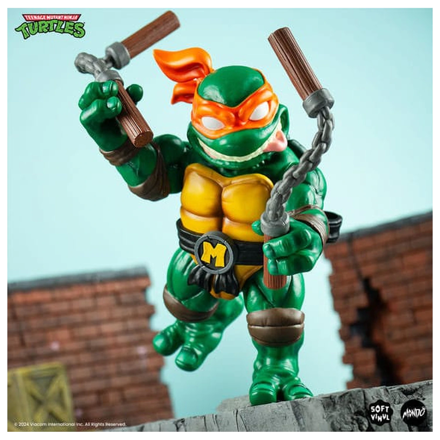 Teenage Mutant Ninja Turtles měkká vinylová figurka Michelangelo 20 cm fotografii produktu