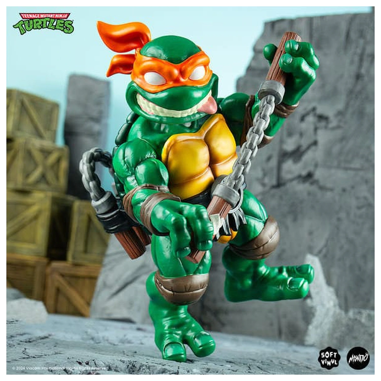 Teenage Mutant Ninja Turtles měkká vinylová figurka Michelangelo 20 cm fotografii produktu