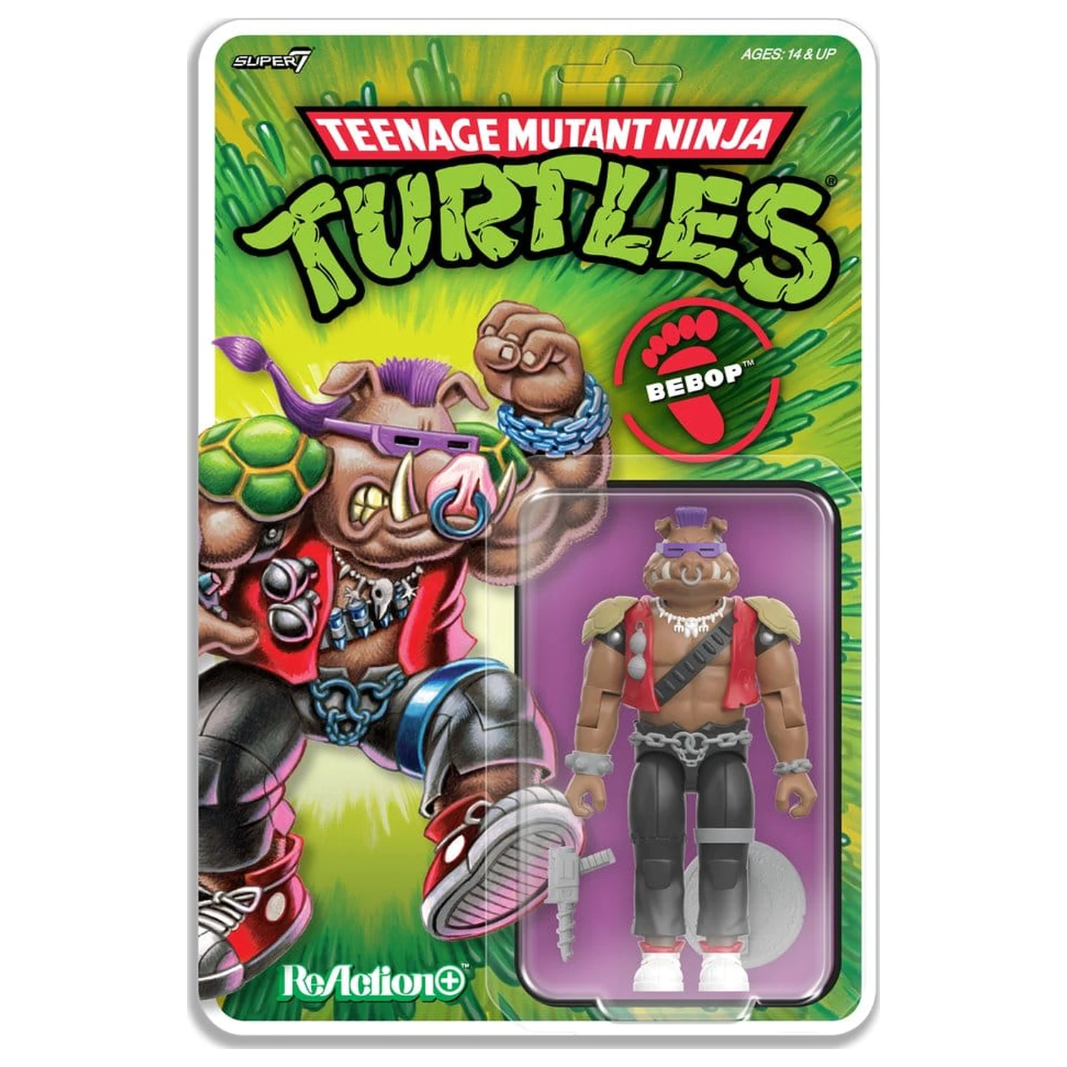 Teenage Mutant Ninja Turtles ReAction+ Akční figurka Vlna 02 Bebop fotografii produktu