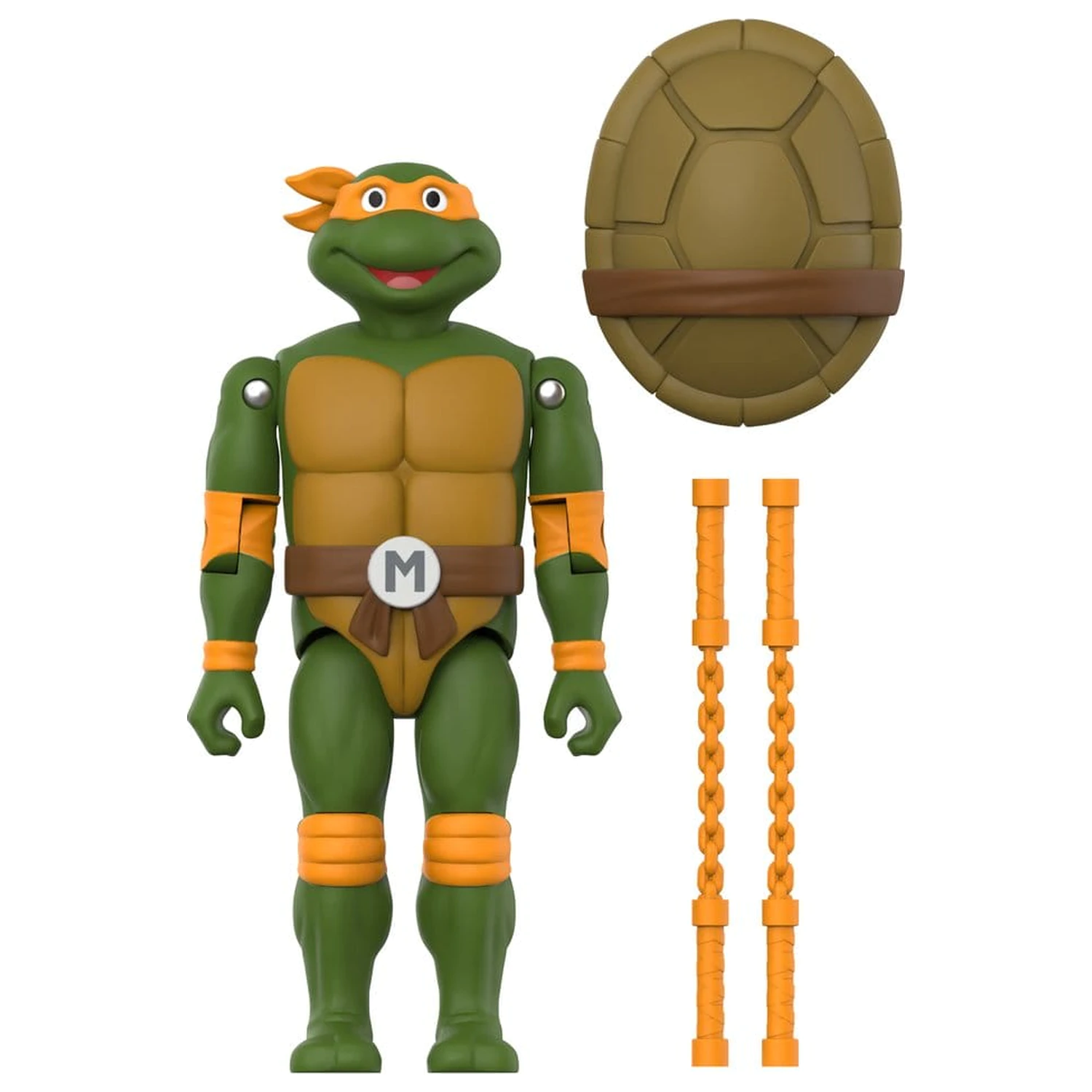 Teenage Mutant Ninja Turtles ReAction+ Akční Figurka Vlna 02 Michelangelo fotografii produktu